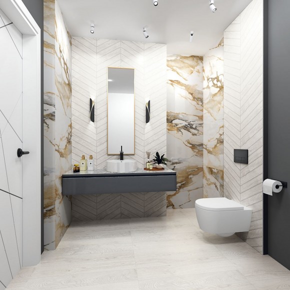 Керамогранит Oset ELEGANCE WHITE CHEV 8x40 (2 вида) 