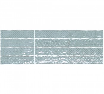 Настенная плитка El Barco MUSIC AZUL DECOR (12 видов рельефов, 12 видов рисунка) 7.5*30