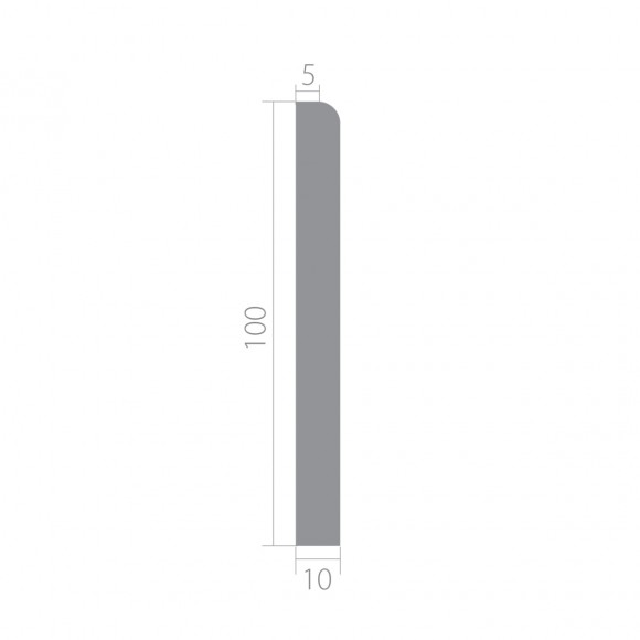 Плинтус ЛДФ под покраску Ultrawood Base 1010 i