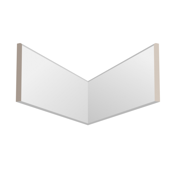 Плинтус деревянный под покраску Ultrawood Base 1010 W