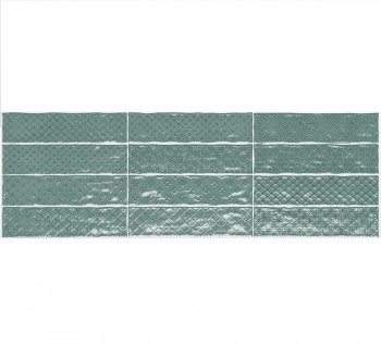 Настенная плитка El Barco MUSIC VERDE DECOR (12 видов рельефов, 12 видов рисунка) 7.5*30