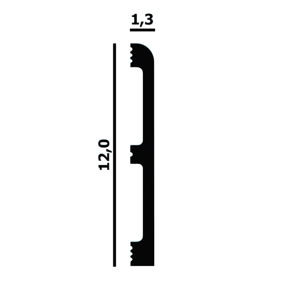 Плинтус напольный Перфект Плюс P68 Плинтус напольный Перфект Плюс P68