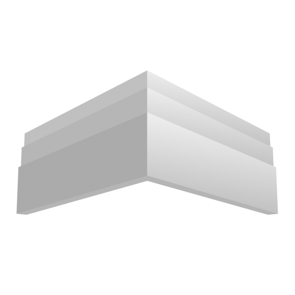 Плинтус ЛДФ под покраску Ultrawood Base 1216 i