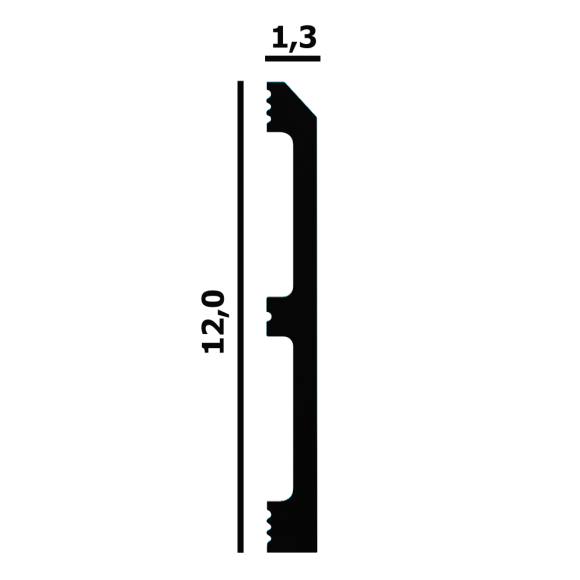 Плинтус напольный Перфект Плюс P70