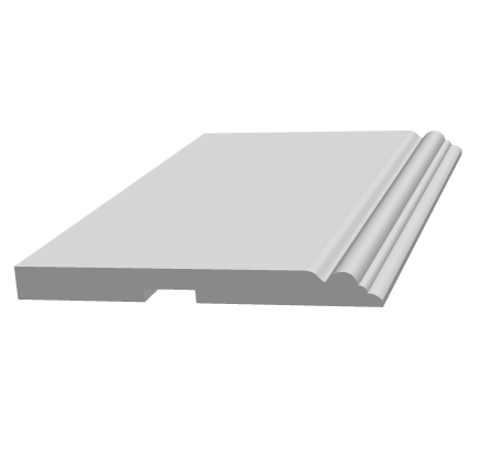 Плинтус деревянный под покраску Ultrawood Base 5011 W